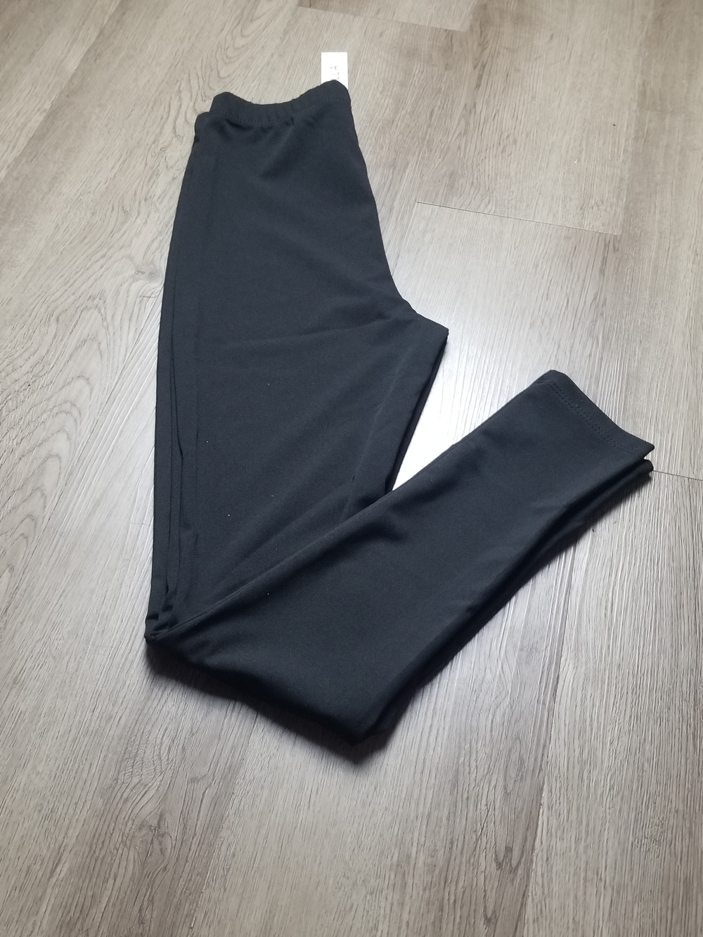 Capella Apparel Women's High-Rise Black Stretch Leggings (Size S/Junior)